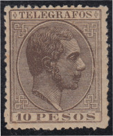 Filipinas Telégrafos 24 1886/88 Alfonso XII MH - Filippine