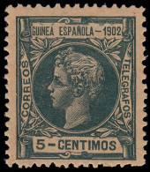 Guinea Española 1 1902 Alfonso XIII MH - Spanish Guinea