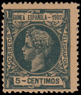 Guinea Española 1 1902 Alfonso XIII MNH - Guinée Espagnole