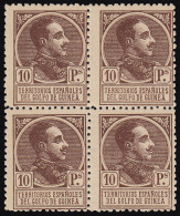 Guinea Española 140 1919 Alfonso XIII MNH  BL.4 - Guinée Espagnole