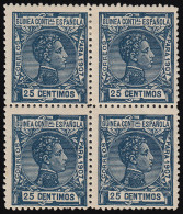 Guinea Española 50 1907 Alfonso XIII MNH BL.4 - Guinée Espagnole