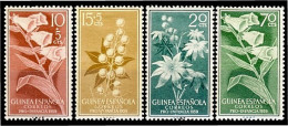 Guinea Española 391/94 1959 Pro Infancia Flora MNH - Guinea Espagnole