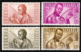 Guinea Española 321/24 1953 Pro Indígenas Músicos Indígenas MNH - Spanish Guinea