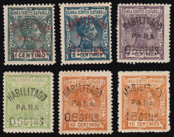 Guinea Española 58S/Y 1908-1909 Alfonso XIII MH - Guinea Española