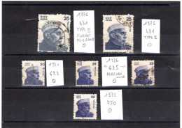 INDE 1976-83 YT N° 481 Et Suivants Oblitérés - Used Stamps