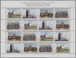 Guinea Ecuatorial 434/37 2010 Minihojita Arquitectura Moderna MNH - Altri & Non Classificati