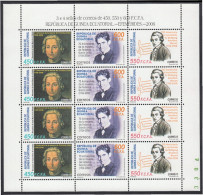 Guinea Ecuatorial 371/73 2006 Minihojita Efemérides Lorca Colon Mozart MNH - Andere & Zonder Classificatie