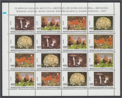 Guinea Ecuatorial 233/36 1997 Minihojita Micología Setas MNH - Other & Unclassified