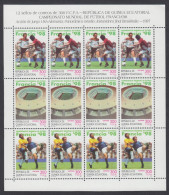 Guinea Ecuatorial 241/43 1997 Minihojita Fútbol Mundial 98 - Altri & Non Classificati