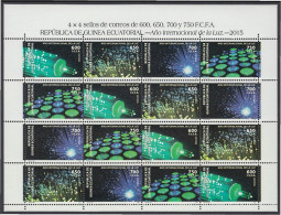 Guinea Ecuatorial 514/17 2015 Minihojita Internacional De La Luz MNH - Otros & Sin Clasificación