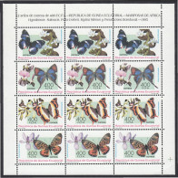 Guinea Ecuatorial 199/02 1995 Minihojita Mariposas Butterflies MNH - Andere & Zonder Classificatie