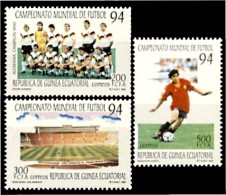 Guinea Ecuatorial 186/88 1994 Fútbol Mundial 94 MNH - Otros & Sin Clasificación