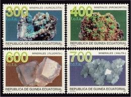 Guinea Ecuatorial 178/81 1994 Minerales MNH - Autres & Non Classés