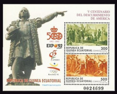 Guinea Ecuatorial 152 1992 V Centenario Del Descubrimiento De América HB MNH - Sonstige & Ohne Zuordnung