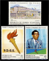 Guinea Ecuatorial 115/17 1989 Congreso P.D.G.E. MNH - Autres & Non Classés