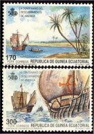 Guinea Ecuatorial 129/30 1990 V Centenario Del Descubrimiento De América MNH - Otros & Sin Clasificación