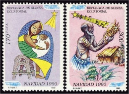 Guinea Ecuatorial 131/32  1990 Navidad 90 MNH - Otros & Sin Clasificación