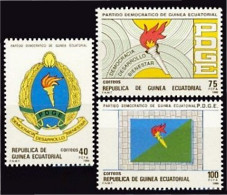 Guinea Ecuatorial 101/03 1988 I Aniversario Del Partido Democrático De G. Ecua - Autres & Non Classés