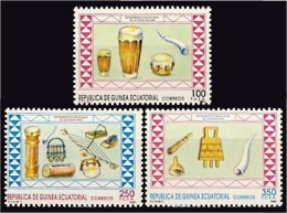 Guinea Ecuatorial 126/28 1990 Instrumentos Musicales MNH - Otros & Sin Clasificación