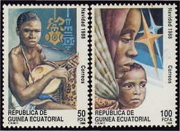 Guinea Ecuatorial 107/08 1988 Navidad 88 MNH - Sonstige & Ohne Zuordnung