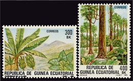 Guinea Ecuatorial 47/48 1983 Flora Árboles MNH - Autres & Non Classés