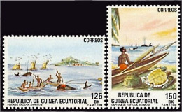 Guinea Ecuatorial 53/54 1984 Pesca MNH - Otros & Sin Clasificación