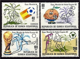 Guinea Ecuatorial 35/38 1982 Mundial De Fútbol MNH - Otros & Sin Clasificación