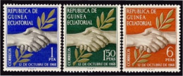 Guinea Ecuatorial 1/3 1968 Día De La Independencia MNH - Autres & Non Classés