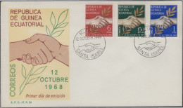 Guinea Ecuatorial 1/3 1968 2 De Octubre SPD Sobre Primer Día - Sonstige & Ohne Zuordnung