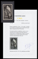 Ifni Fotolito 1952 5 Cts + 5 Cts Negro Día Del Sello Colonial Cert. 103 Fauna - Ifni