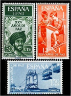 Ifni 209/11 1965  XXV Años De Paz Alegoría De La Paz Descarga Escuela MNH - Ifni