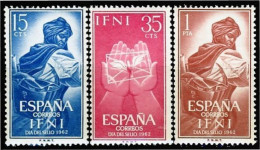 Ifni 190/92 1962  Día Del Sello Cartero El Correo Postman MNH - Ifni