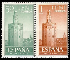 Ifni 193/94 1963  Ayuda A Sevilla Torre Del Oro MNH - Ifni