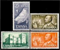 Ifni 179/82 1961  XXV Aniv. De La Jefatura De Franco MNH - Ifni