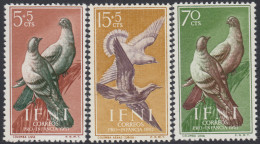 Ifni 135/37 1957  Pro Infancia Palomas Fauna  MNH - Ifni