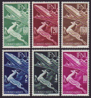 Ifni 89/94 1953  1 Abr. Correo Aéreo Fauna Avión Plain MNH - Ifni