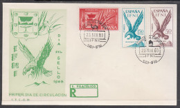 Ifni 215/17  1965  Día Del Sello Escudo Aguila Fauna Coat SPD Sobre Primer Día - Ifni