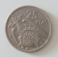Spain, Year 1957, Used; 25 Pesetas - 25 Pesetas