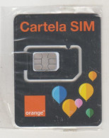 ROMANIA - Cartela SIM Balloons Black, Orange GSM Card, Mint - Rumania