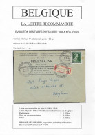 Aangetekende Brief Verstuurd Van Bruxelles Naar Dieghem 8/5/1946 - 1936-1957 Collar Abierto