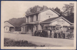 CPA [02] Aisne > Nogent Artaud Voir Dos Gare Station Autobus Automobile Courrier - Other & Unclassified