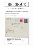 Aangetekende Brief Verstuurd Van Gent Naar Gent 11/2/1944 - 1936-1951 Poortman