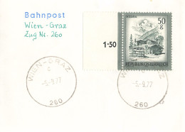 Bahnpost (R.P.O./T.P.O) Wien-Graz [Ausschnitt] (AD3094) - Cartas & Documentos