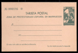 Marruecos Morocco Entero Postal 22 1933 Paisajes - Marocco Spagnolo