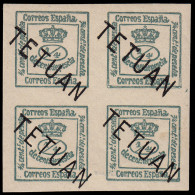 Marruecos Morocco 14 1908 Sellos De España MNH Bl.4 - Spaans-Marokko