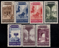 Marruecos Morocco 234/40 Motivos Diversos Tánger MNH - Marruecos Español