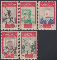 Marruecos Morocco  325/29 1950 Pro Tuberculosos MNH - Spanisch-Marokko