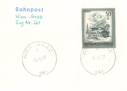 Bahnpost (R.P.O./T.P.O) Wien-Graz [Ausschnitt] (AD3095) - Storia Postale