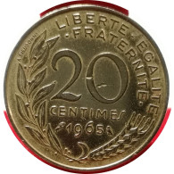 Monnaie France - 1965 - 20 Centimes Marianne - 20 Centimes