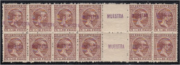 Puerto Rico 122 Bl.12 1897 Alfonso XIII MUESTRA MNH - Porto Rico